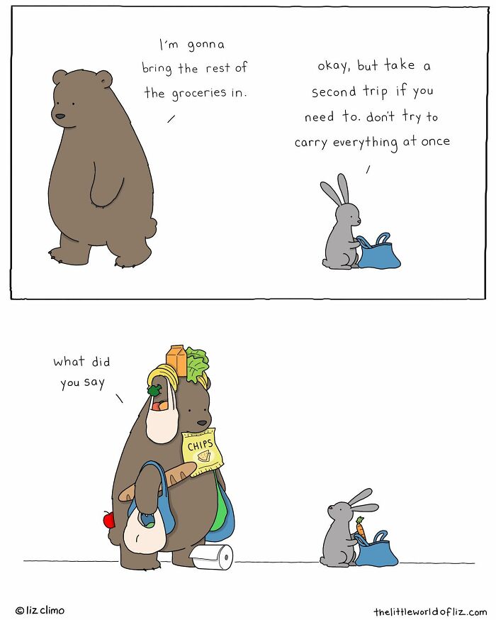 New Cute And Fun Illustrations Showing Strange Situations From The Animal World