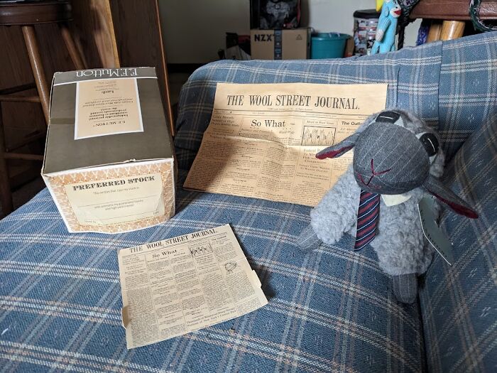 Wool Street Journal. Found Him For A Dollar!