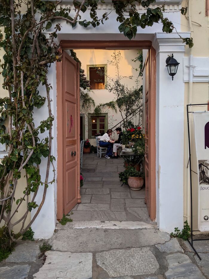 Take A Look From An Open Door