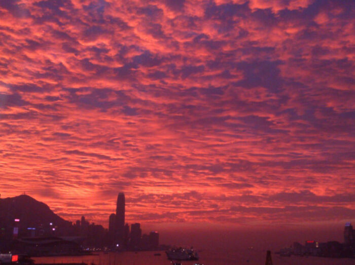 A Fiery Sunset In 2017