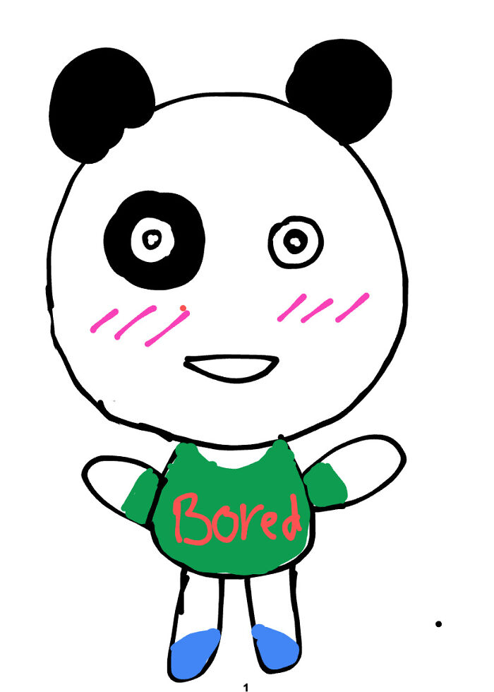 Drew This Using The Paint Option In Gallery, It's A Bit Creepy