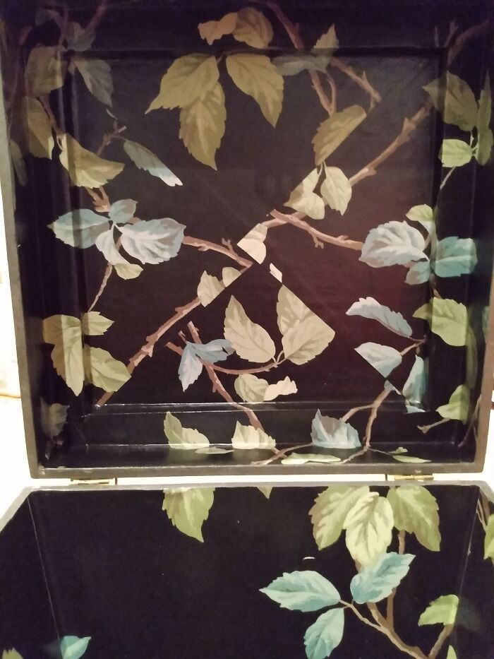 I Upcycled An Old Storage Box With Asian-Themed Art Paper