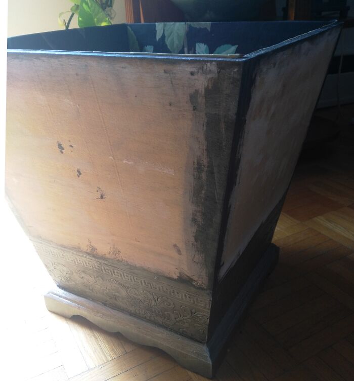 I Upcycled An Old Storage Box With Asian-Themed Art Paper