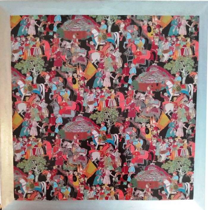 I Upcycled An Old Storage Box With Asian-Themed Art Paper