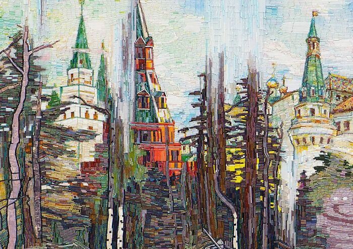 To Make The Paintings &ldquo;Alive&rdquo; I Cover Them With Glass Beads (17 Pics)