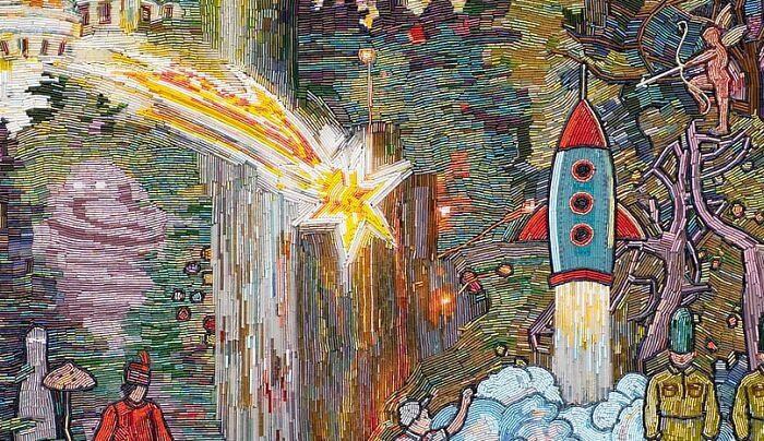 To Make The Paintings &ldquo;Alive&rdquo; I Cover Them With Glass Beads (17 Pics)