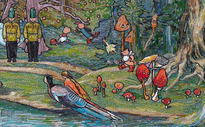 To Make The Paintings &ldquo;Alive&rdquo; I Cover Them With Glass Beads (17 Pics)