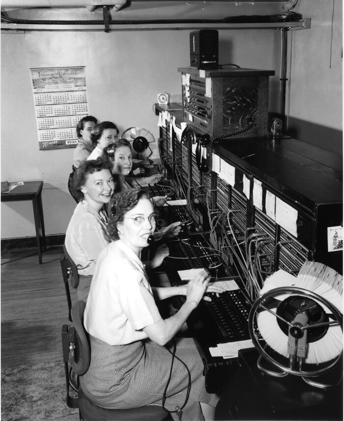 Women handling the calls 