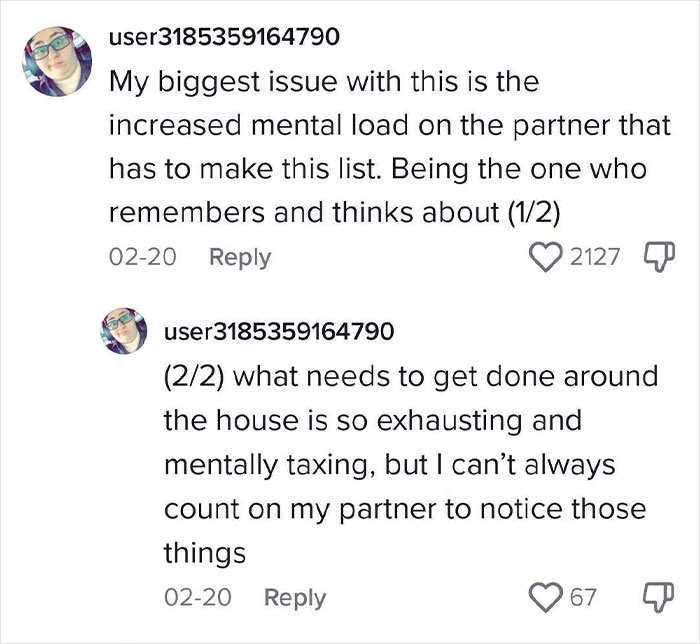 “Ways I Work With My Wife’s ADHD, Not Against It”: Couple’s Unique System For Sharing Household Chores Goes Viral On Instagram “Ways I Work With My Wife’s ADHD, Not Against It”: Couple’s Unique System For Sharing Household Chores Goes Viral On Instagram