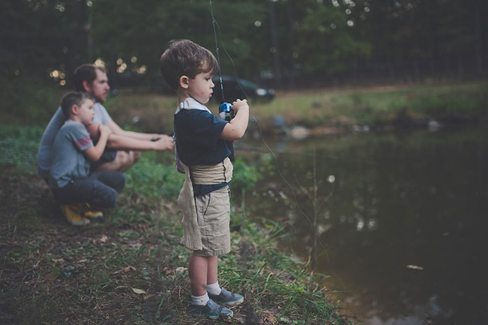 Child fishing