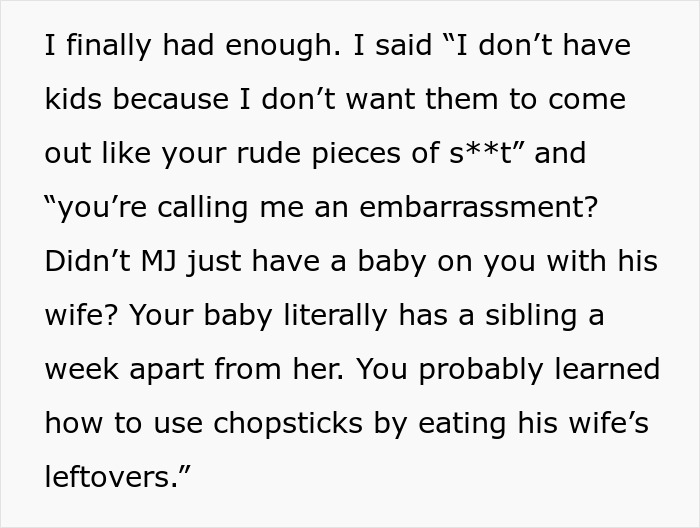 Woman Wonders If She Was Wrong For Losing Her Cool At A Family Outing After Cousin Makes Disparaging Remarks