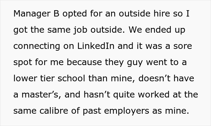 "The Guy Who Got The Job I Wanted Reached Out To Me For Help With His Job"