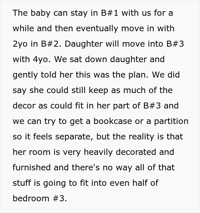"She Threw A Fit": Dad Tells 12-Year-Old She'll Have To Give Up Her Room And Move In With A 4-Year-Old, Looks For Validation Online But Gets Called Out Instead