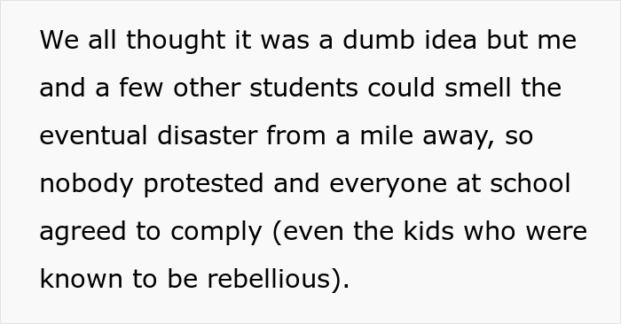 “The Whole School Was Absolutely Stinking”: Students Maliciously Comply With Poorly Thought-Out New Rule “The Whole School Was Absolutely Stinking”: Students Maliciously Comply With Poorly Thought-Out New Rule