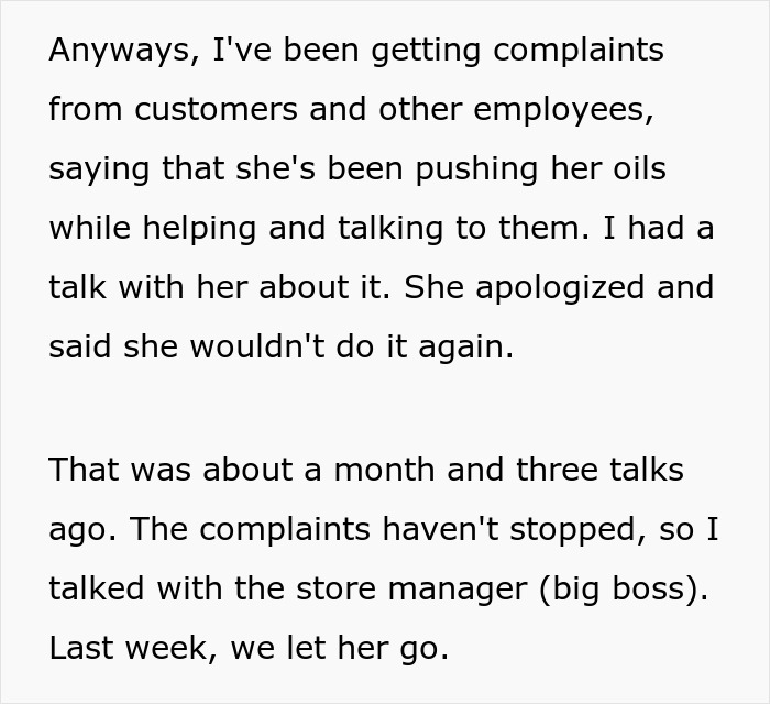 General Manager Asks If He Was A Jerk To Fire MLM Employee For Selling Pyramid Scheme Products At Work