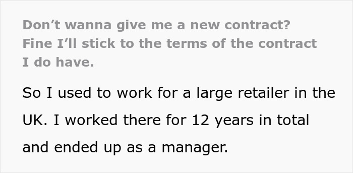 Guy Shares A Story About Taking Advantage Of Management's Ineptitude Regarding His New Contract Guy Shares A Story About Taking Advantage Of Management's Ineptitude Regarding His New Contract