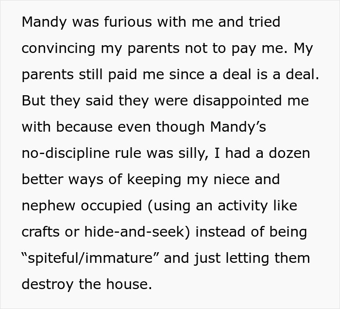 Person Gets Told Off For Disciplining SIL&rsquo;s 2 Young Kids, Allows Them To Wreak Absolute Hell At Home Next Time They Babysit