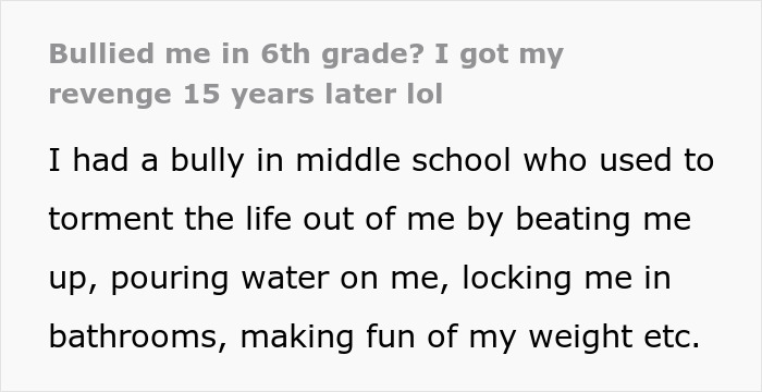 Person Takes Sweet Revenge On Relentless Bully 15 Years Later, Making Him Say &lsquo;Goodbye&rsquo; To His Engagement