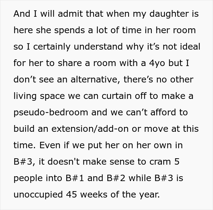 "She Threw A Fit": Dad Tells 12-Year-Old She'll Have To Give Up Her Room And Move In With A 4-Year-Old, Looks For Validation Online But Gets Called Out Instead