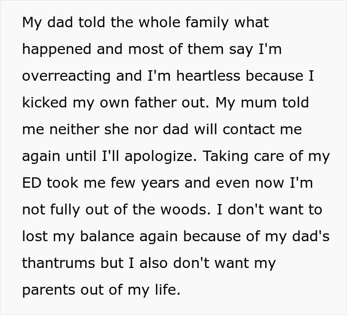 Father Tosses Out All Of 26 Y.O. Daughter&rsquo;s Food That He Decides To Be &ldquo;Unsuitable&rdquo; Bringing Her To Tears, So She Asks Him To Leave