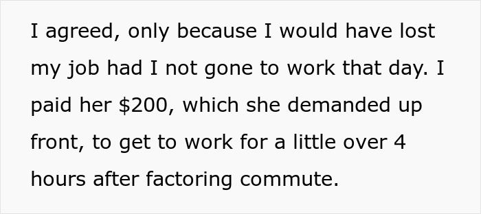 Woman Agrees To Watch Stepbrother&rsquo;s Ex&rsquo;s Child For A Day But Charges Her A &ldquo;Family Rate&rdquo; Of $200, Gets A Taste Of Her Own Medicine A Couple Of Years Later