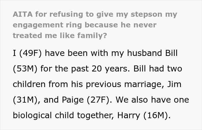 Jerk Stepson Treats Stepmom Like "Vermin" For 20 Odd Years, Shocked When She Won't Pass Family Heirloom To Him