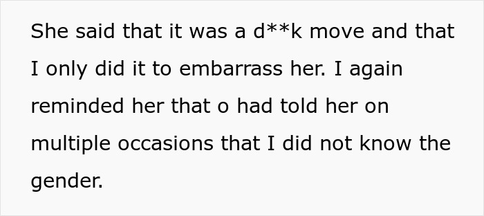 Woman Forces DIL To Tell Her The Gender Of Her Baby Even Though She Doesn't Know It, Just To Tell Everyone And Embarrass Herself At The Gender Reveal