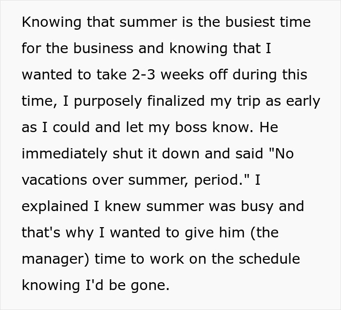 Part-Time Worker Gets Disappointed As Higher-Ups Declined His Leave For An Incredible Opportunity To Go Abroad, Decides To Be A ‘No Show’ Part-Time Worker Gets Disappointed As Higher-Ups Declined His Leave For An Incredible Opportunity To Go Abroad, Decides To Be A ‘No Show’