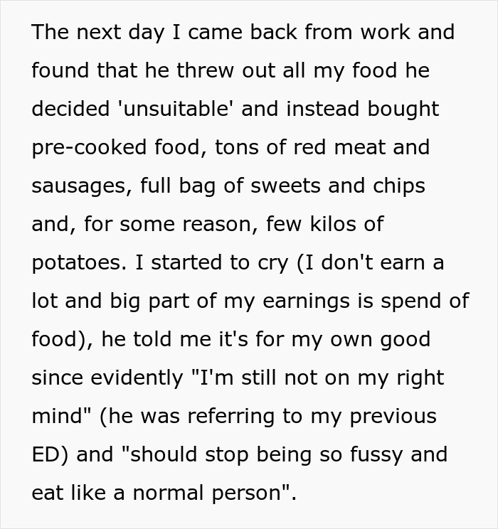 Father Tosses Out All Of 26 Y.O. Daughter&rsquo;s Food That He Decides To Be &ldquo;Unsuitable&rdquo; Bringing Her To Tears, So She Asks Him To Leave