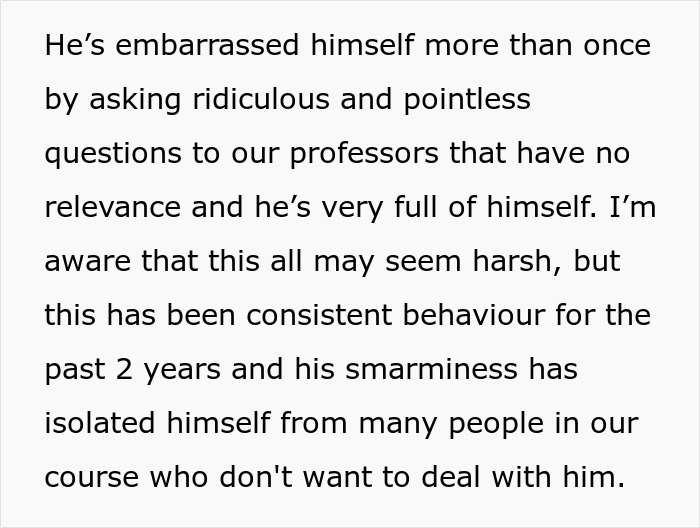 Woman Annoyed With Guy In Class Asking Irrelevant Questions About Her Presentations Shuts Him Down, Is Expected To Apologize