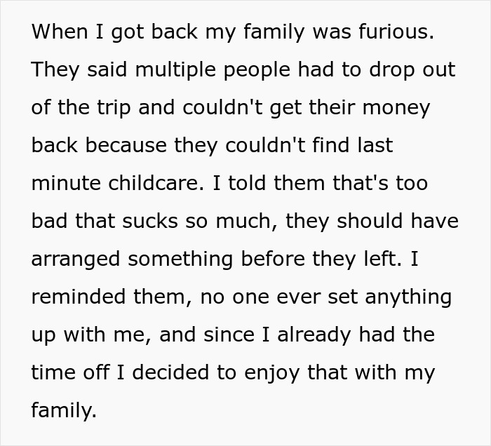 Family Plans A Cruise Without Telling One Cousin, Hoping She Will Watch All Of Their Kids, Are Furious When It's Time To Go And She's Not Home