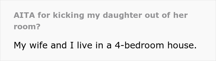 "She Threw A Fit": Dad Tells 12-Year-Old She'll Have To Give Up Her Room And Move In With A 4-Year-Old, Looks For Validation Online But Gets Called Out Instead