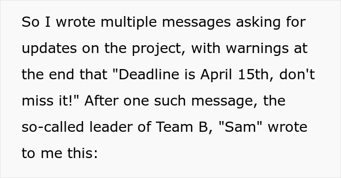 “Tough Luck, Kids”: Teacher Washes Her Hands Off Helping Students Meet The Deadline, They Don’t And They’re Not Happy “Tough Luck, Kids”: Teacher Washes Her Hands Off Helping Students Meet The Deadline, They Don’t And They’re Not Happy
