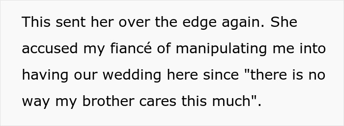 "I Have Little Sympathy For My Sister At This Point": Woman Flips Out As Brother Picks Her Dream Venue For His Own Wedding