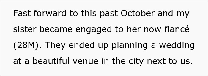 "I Have Little Sympathy For My Sister At This Point": Woman Flips Out As Brother Picks Her Dream Venue For His Own Wedding