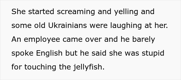 Family Member Shuts Down &lsquo;Karen&rsquo; Aunt After She Threatened To Sue An Aquarium For Getting Stung By A Jellyfish