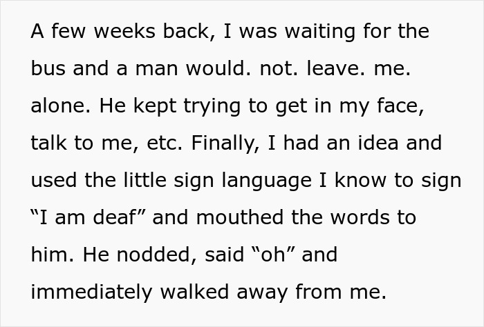 Woman Figures Out A Near Foolproof Way Of Keeping Men Away, Wonders If It’s Unethical Woman Figures Out A Near Foolproof Way Of Keeping Men Away, Wonders If It’s Unethical