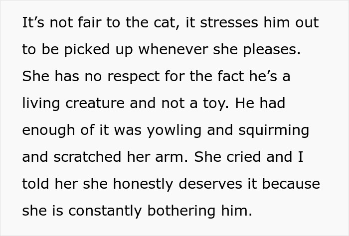 Aunt Tells 9-Year-Old She Deserves To Be Scratched For The Way She Treated Her Pet