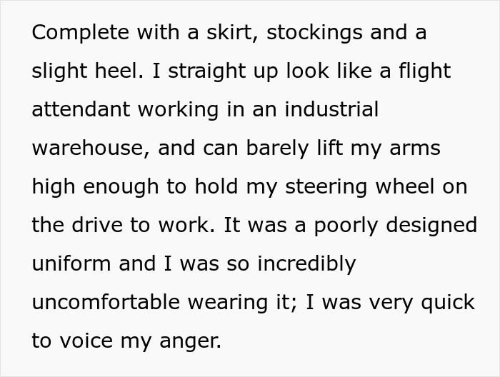 Management Refuse To Listen To Worker&rsquo;s Concerns Over New Uniform, She Watches As Things Gloriously Fall Apart