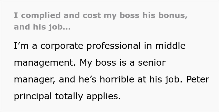 Woman Maliciously Complies With Boss's Demands To Work From The Office, Makes Him Lose His Bonus And The Job