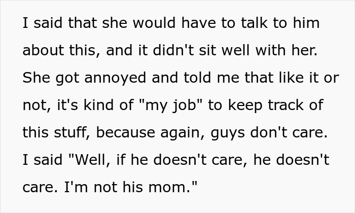 MIL Tells This Woman It's Her "Job" To Make Sure Her Husband Doesn't Forget Things, She Refuses To Be His Personal Reminder