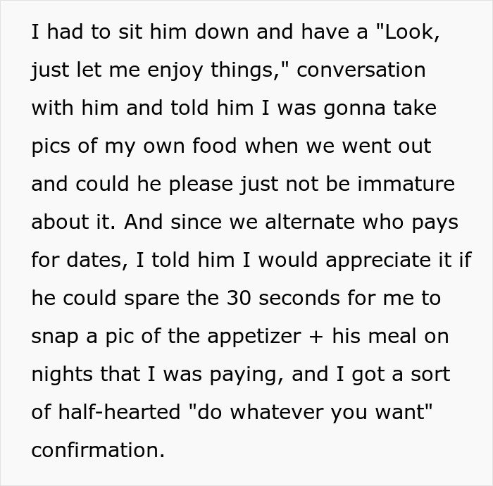 Man Goes Out Of His Way To Ruin Girlfriend&rsquo;s Food Pictures, So She Makes Him Pay