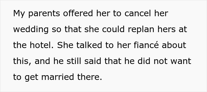 "I Have Little Sympathy For My Sister At This Point": Woman Flips Out As Brother Picks Her Dream Venue For His Own Wedding