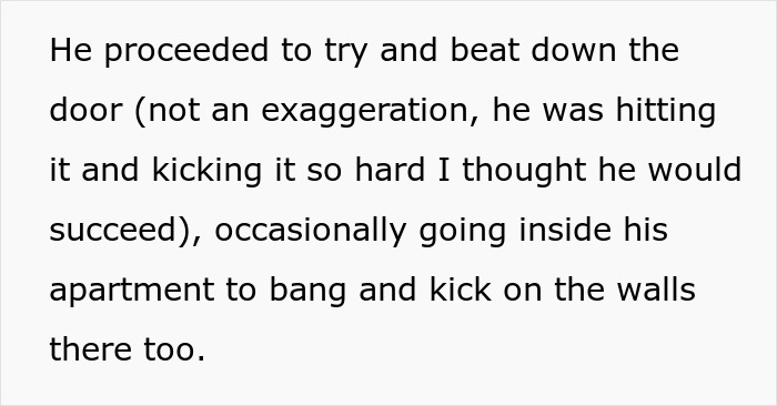 Neighbor Starts Bashing On Couple's Door And Walls Right Before They Move Out, So They Get Revenge On Him