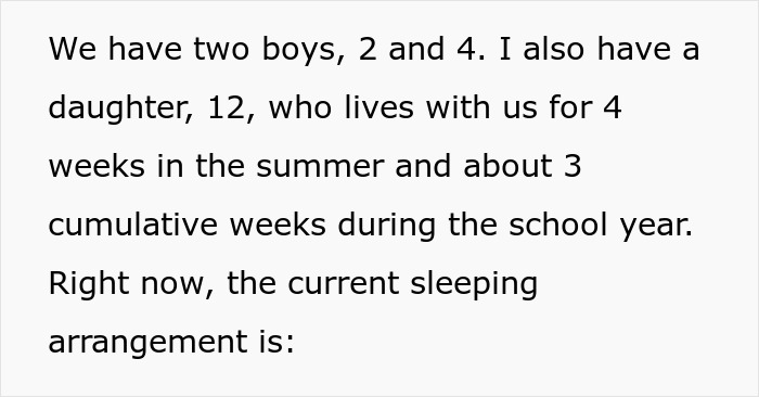 "She Threw A Fit": Dad Tells 12-Year-Old She'll Have To Give Up Her Room And Move In With A 4-Year-Old, Looks For Validation Online But Gets Called Out Instead
