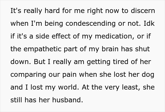 &ldquo;A Dog Is Not The Same As A Husband&rdquo;: Woman Loses Patience With Her Sister For Nonstop Comparisons Of Their Losses