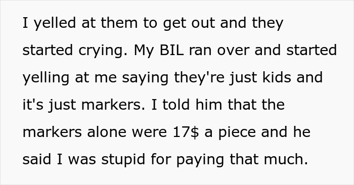 Brother-In-Law&rsquo;s Kids Ruin $375 Worth Of Art Supplies, He Refuses To Take The Blame, So He Gets Sued