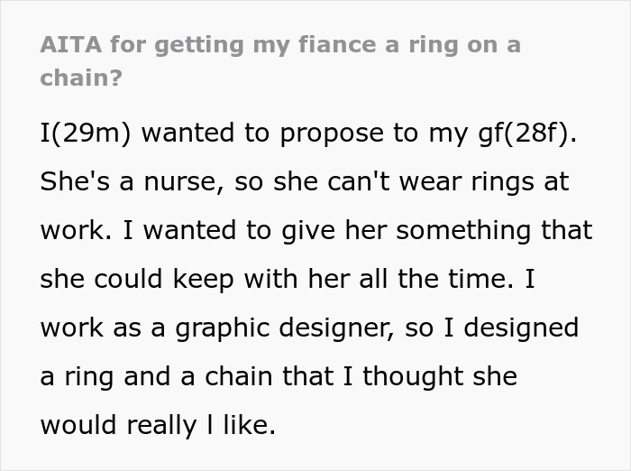 Guy Proposes To His Girlfriend With A Self-Designed Ring On A String, She Storms Off And Gives Him The Silent Treatment