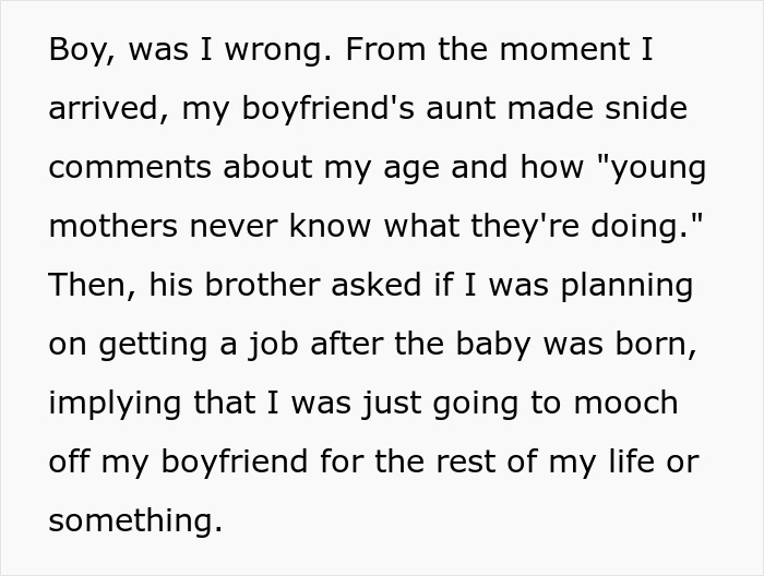 Man's Parents Continue Making Fun Of His Girlfriend For Being Too Young During Her Baby Shower, She Storms Out Of The Party