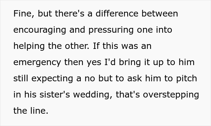 "It's Absurd": Dad Refuses To Ask Son To Fund Stepdaughter's Wedding, Family Drama Ensues "It's Absurd": Dad Refuses To Ask Son To Fund Stepdaughter's Wedding, Family Drama Ensues
